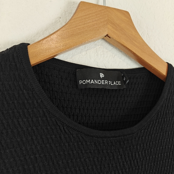 NWOT Pomander Place Tuckernuck Black Double Knit Lennox Midi Dess Size XS - Picture 13 of 16